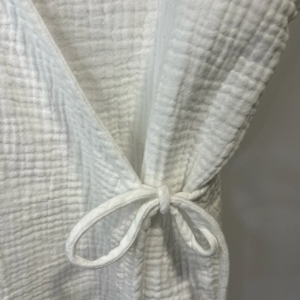 Copper Key White Wrap-Style Gauze Muslin Cotton Cami Dress Girls Size 6